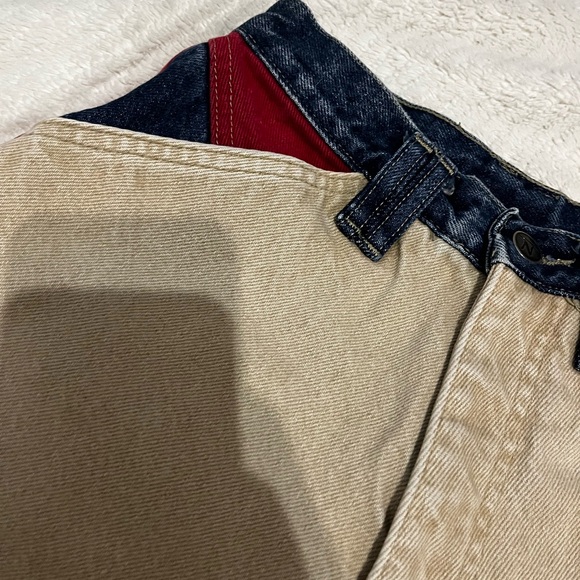 Insane unique vintage thoroughbred colour block western jean - Picture 4 of 9